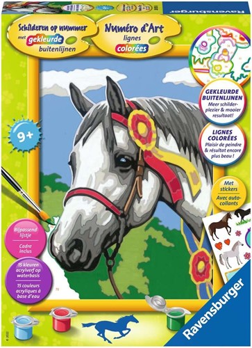 Ravensburger Peinture sur numéro Série classique Chevaux Cheval de course