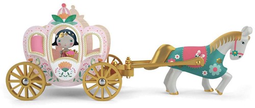 Djeco Arty Toys Princesse Mila et son cheval avec carrosse