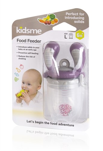 KidsMe Food Feeder fruit tétine & sac de succion pour bébé - Taille L - Lavande