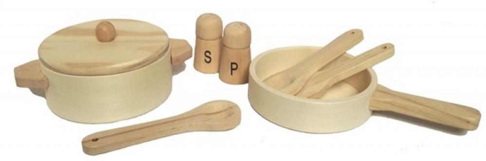 Set de casseroles en bois - Imitation, Jeu de rôle - Egmont Toys – Les  Buissonniers