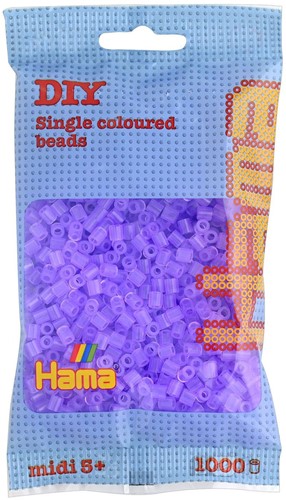 Hama Strijkkralen 1000 Stuks Lila Transparant