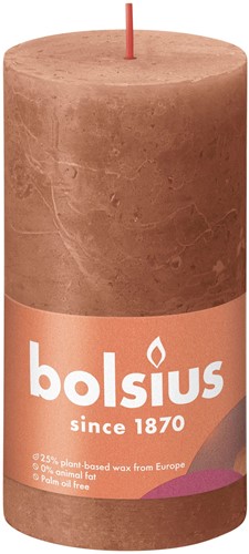 Bolsius Rustiek stompkaars 130/68 - Rusty Pink