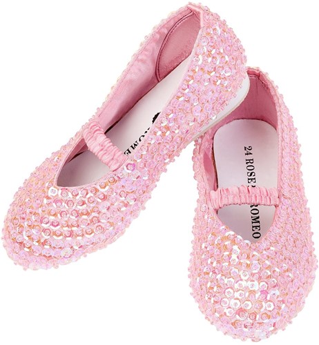 Souza Shoes Lily, l. pink sequin, sz 32 (1 pair)