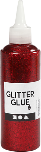 Creativ Company CC Glitterlijm 118 ml Rood