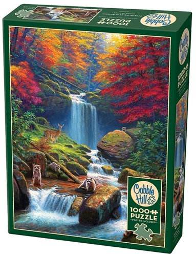 Puzzle Cobble Hill 1000 pièces - Mystic falls en automne