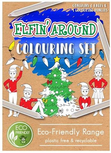 COLOURING SET ECO-FRIENDLY ELFIN AROUND A6 14 X 10 CM