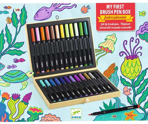 Djeco colouring First brush pens box