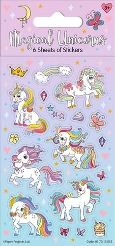 MAGICAL UNICORNS PARTY - 6 SHEETS