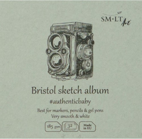 SMLT SMLT Baby Schetsboek Vierkant Bristol 9 cm 185gr 32 vel